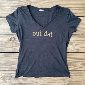 Jeantherapy “Oui Dat” New Orleans Burn-out Tee